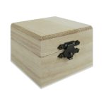 Csatos Fadoboz Natúr 7x7x5 cm