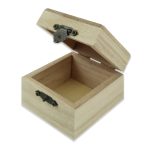 Csatos Fadoboz Natúr 7x7x5 cm