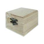 Csatos Fadoboz Natúr 7x7x5 cm