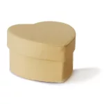 Papírdoboz Szív Alakú Natúr 6x6x3,5 cm