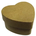 Papírdoboz Szív Alakú Natúr 6x6x3,5 cm