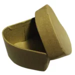 Papírdoboz Szív Alakú Natúr 6x6x3,5 cm
