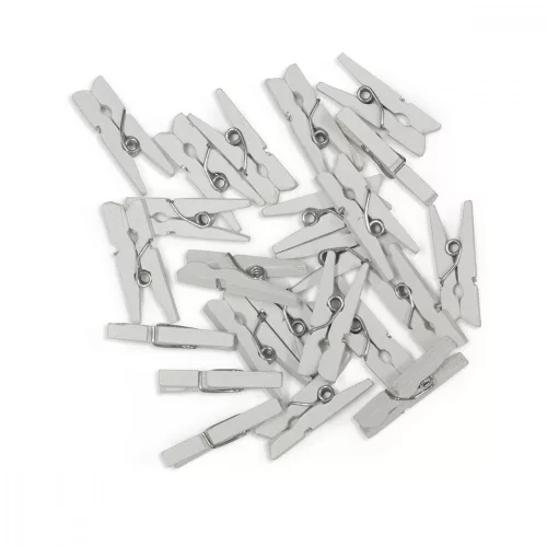 Facsipesz Fehér 2,5 cm 25 Darab/Csomag
