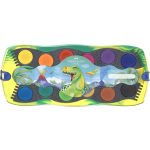 Faber-Castell Vízfesték Készlet 12 Darab/Készlet 1 Tubus Ajándék Fehér Temperával és Matricákkal Dinoszaurusz