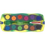 Faber-Castell Vízfesték Készlet 12 Darab/Készlet 1 Tubus Ajándék Fehér Temperával és Matricákkal Dinoszaurusz