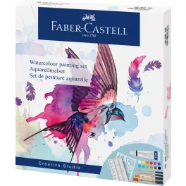   Faber-Castell Akvarell Festőkészlet 18 Darab/Készlet Sablonnal és Keverőpalettával