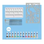 Faber-Castell Akvarell Festőkészlet 18 Darab/Készlet Sablonnal és Keverőpalettával