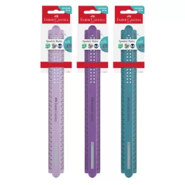   Faber-Castell Sparkle Vonalzó 30 cm Törésálló Vegyes Színekben
