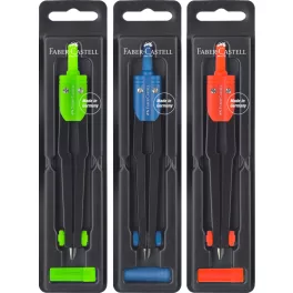   Faber-Castell Iskolai Körző Készlet Pótheggyel Vegyes Színekben