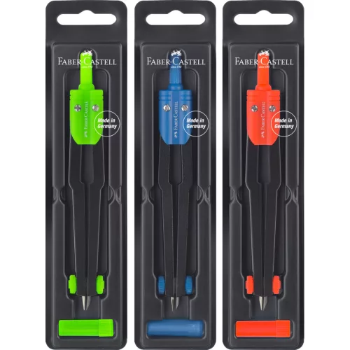Faber-Castell Iskolai Körző Készlet Pótheggyel Vegyes Színekben