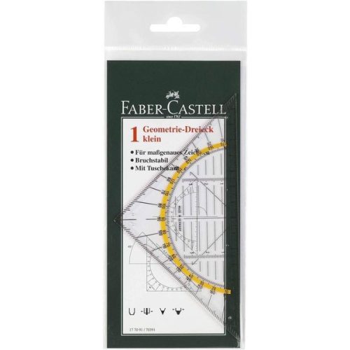 Faber-Castell Vonalzó Háromszög 14 cm Geometriai