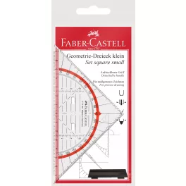 Faber-Castell Vonalzó Háromszög 14 cm Geometriai Fogóval