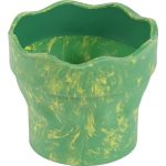 Faber-Castell Ecsettál Öszecsukható Zöld Márványos Click And Go