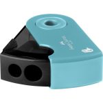 Faber-Castell Hegyező Műanyag Kétlyukú Tartályos Balkezes Türkiz Sleeve