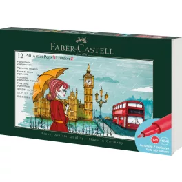  Faber-Castell Művészfilctoll Készlet 12 Darab/Készlet Pitt Artist Pen City London
