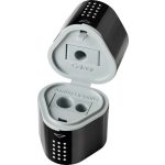 Faber-Castell Hegyező Műanyag Három Lyukú Tartályos Fekete Grip 2001