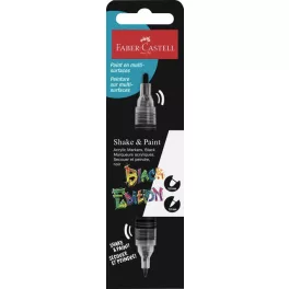   Faber-Castell Akril Marker Kétvégű Fekete Black Edition Shake And Paint