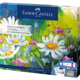   Faber-Castell Akril Festőkészlet 18 Darab/Készlet Festővászonnal és Keverőpalettával