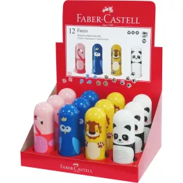 Faber-Castell Faces Hegyező Radírral Vegyes Mintákban