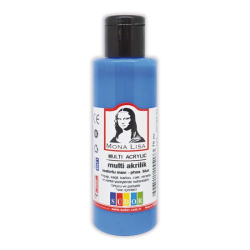 Mona Lisa Akrilfesték Neon Kék 70 ml