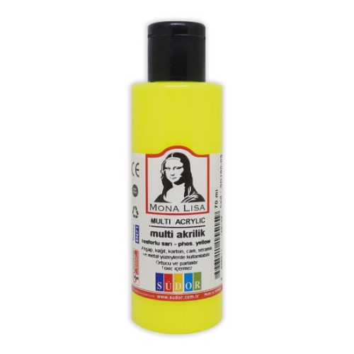 Mona Lisa Akrilfesték Neon Sárga 70 ml