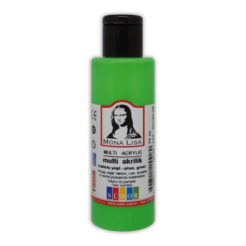 Mona Lisa Akrilfesték Neon Zöld 70 ml