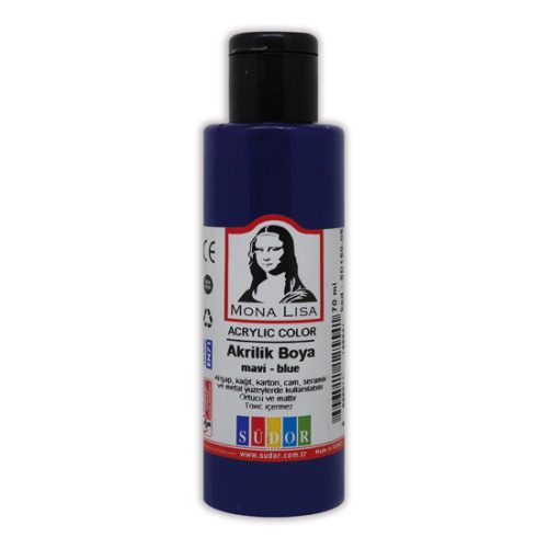 Mona Lisa Akrilfesték Kék 70 ml