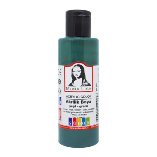 Mona Lisa Akrilfesték Sötétzöld 70 ml