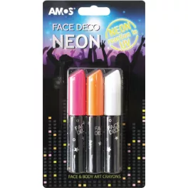 Amos Arcfesték Készlet 10 mm Uv Neon Színek 3 Darab/Szett