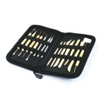 Mona Lisa Agyag- és Gyurmaformázó Eszközkészlet Fekete Textil Tokban 14 Darab/Készlet