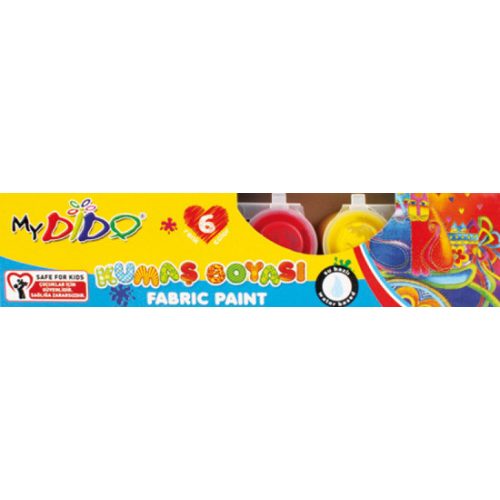 MyDido Textilfesték Készlet Tégelyes 6x22 ml