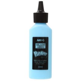 Amos Pop Art Üvegmatricafesték 22 ml Telt Szín Égkék
