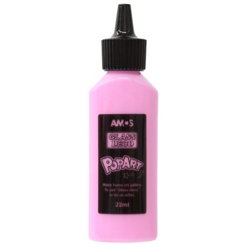Amos Pop Art Üvegmatricafesték 22 ml Telt Szín Pink