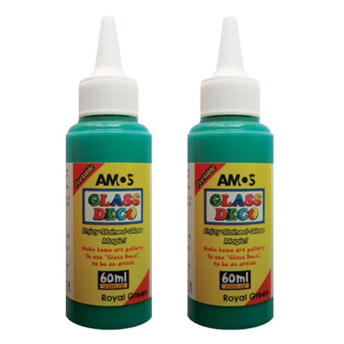 Amos Üvegmatricafesték 60 ml Zöld 2 Darab/Csomag
