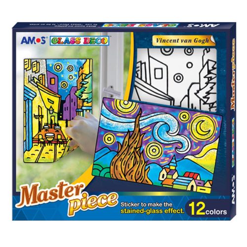 Amos Üvegmatricafesték Készlet 10x10,5 ml +2x22 ml Masterpiece Vincent Van Gogh