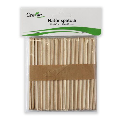 CreArt Fa Spatula Natúr 115x10 mm 50 Darab/Csomag