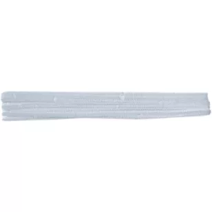 CreArt Zsenília 6x300 mm Fehér 10 Darab/Csomag