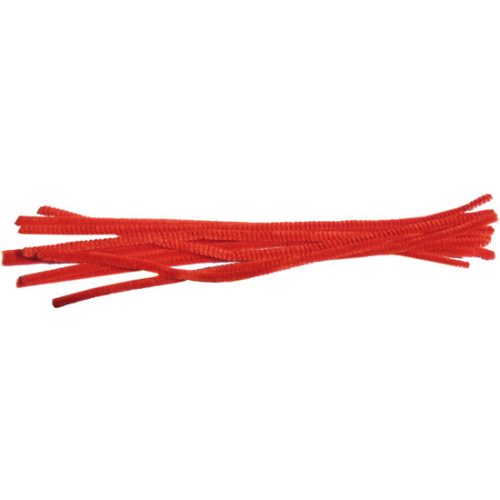 CreArt Zsenília Drót 6x300 mm Piros 10 Darab/Csomag