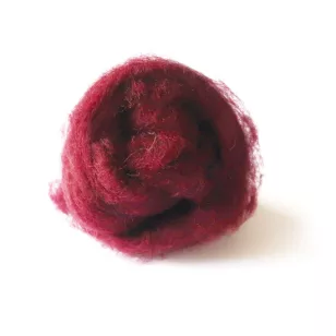 CreArt Gyapjú Kártolt Bordó Színű 100 gramm/Csomag