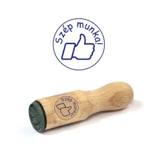   Jutalmazó Nyomda 2 cm Átmérő 7 cm Hosszú Szép Munka Felirattal