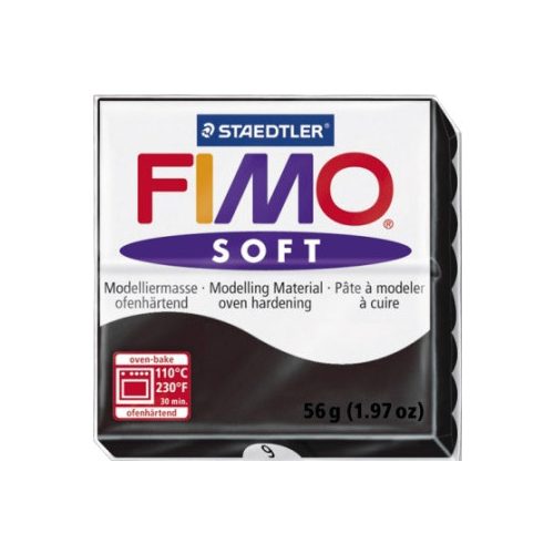 Fimo Soft Süthető Gyurma Fekete 56 gramm