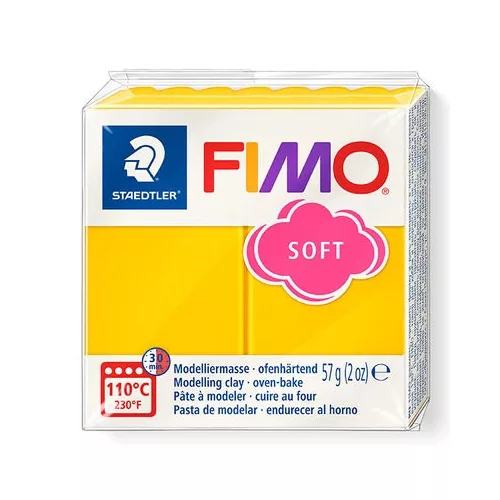 Fimo Süthető Gyurma Soft 57 gramm Napsárga