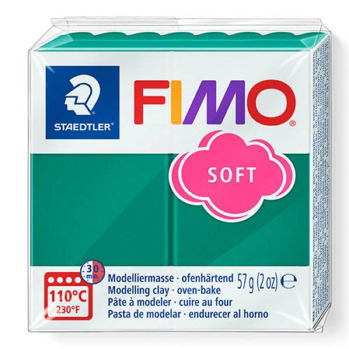 Fimo Süthető Gyurma Soft 57 gramm Smaragd