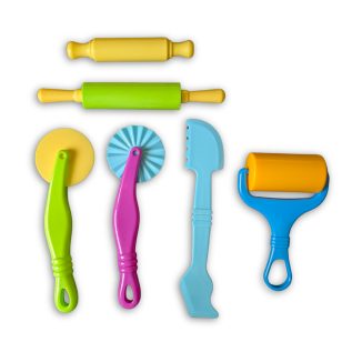 Gyurmaformázó Készelt Henger és Kések 6 Darab/Csomag