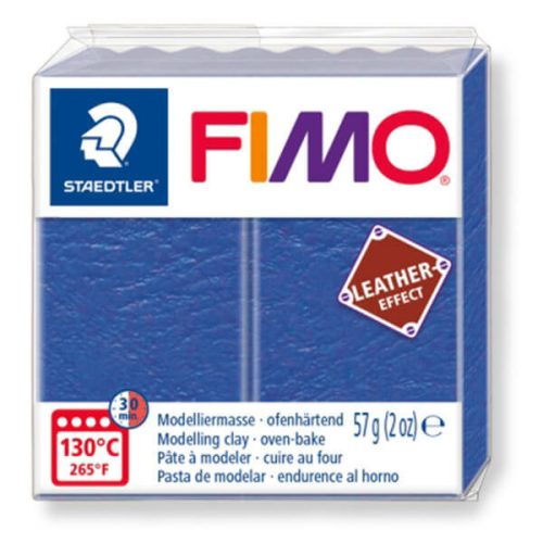 Fimo Süthető Gyurma Leather Effect 57 gramm Indigó