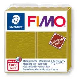 Fimo Süthető Gyurma Leather Effect 57 gramm Olíva