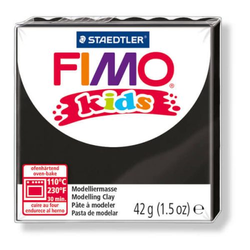 Fimo Süthető Gyurma Kids 42 gramm Fekete