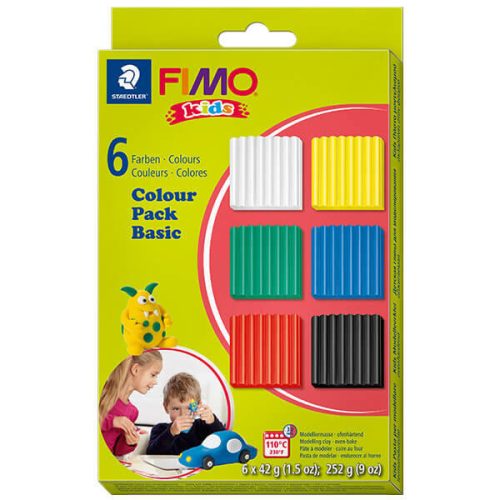 Fimo Süthető Gyurma Készlet Kids Colour Pack 6x42 gramm Alap