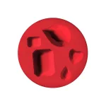 Fimo Nyomóforma Szilikon 7 cm Drágakövek