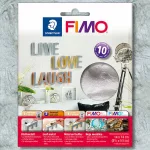 Fimo Metállap 14x14 cm 10 Darab Ezüst